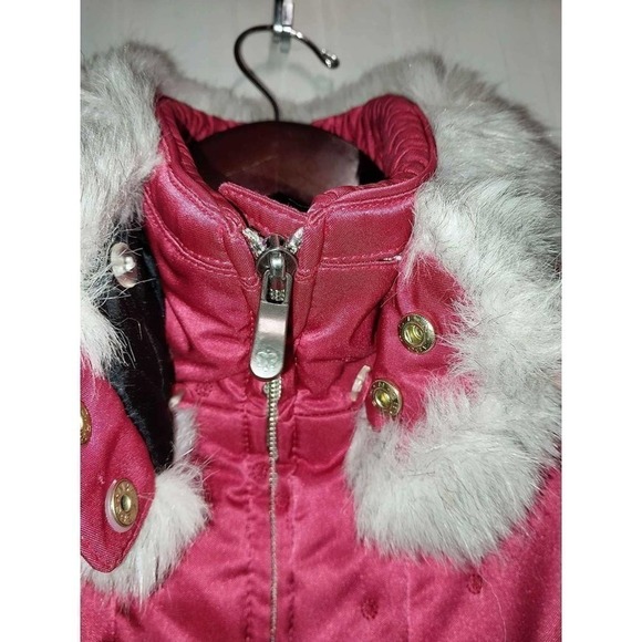 Metropolis Legacy Red hooded coat. Size 4 - Picture 3 of 9